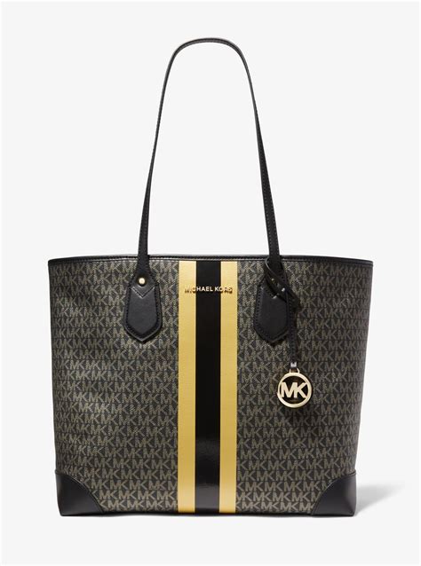 michael kors striped anchor bag|Michael Kors Women's Logo belt bag with stripe .